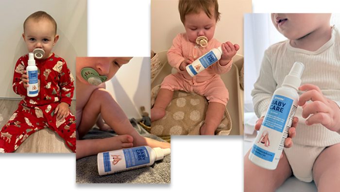 BØrn med BabyCare spray